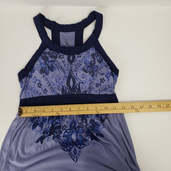 Athleta XSP Lavender/blue Max Dress Womens Racerback Stretch Sleeveless Bra - Picture 11 of 14